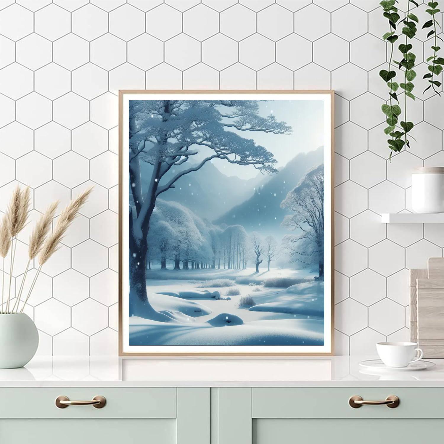 Tranquil Winter Retreat Paint By Number