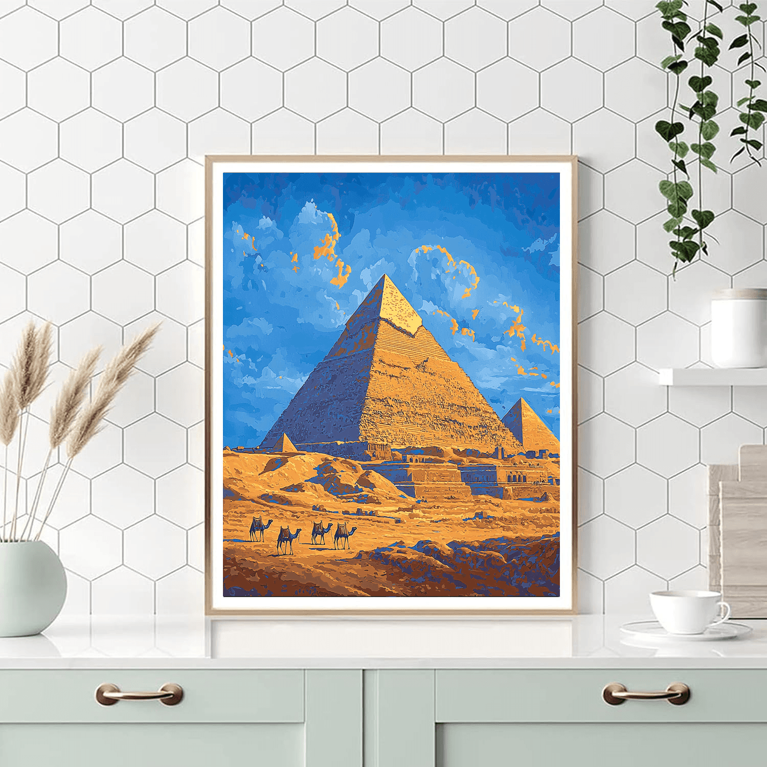 The Giza Pyramids Numbered Painting Kits