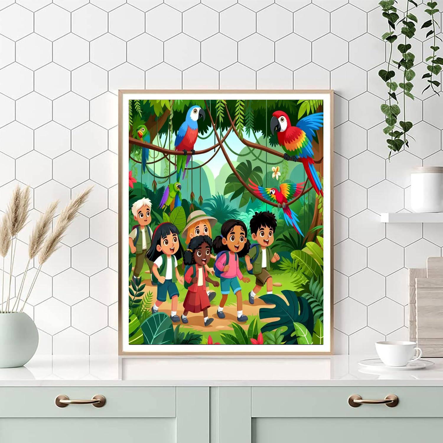 Adventurer's Jungle Trek Paint By Numbers