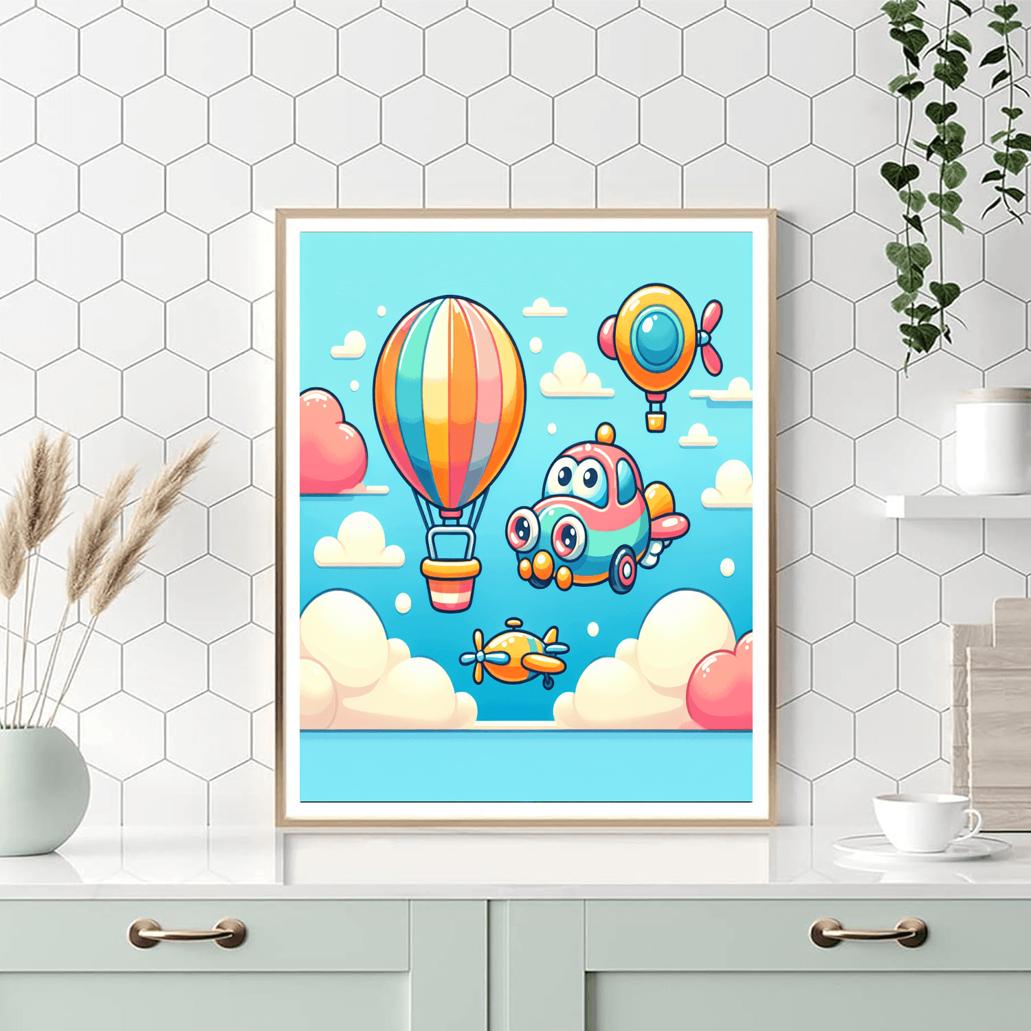 Fantastic Flying Machines Number Painting