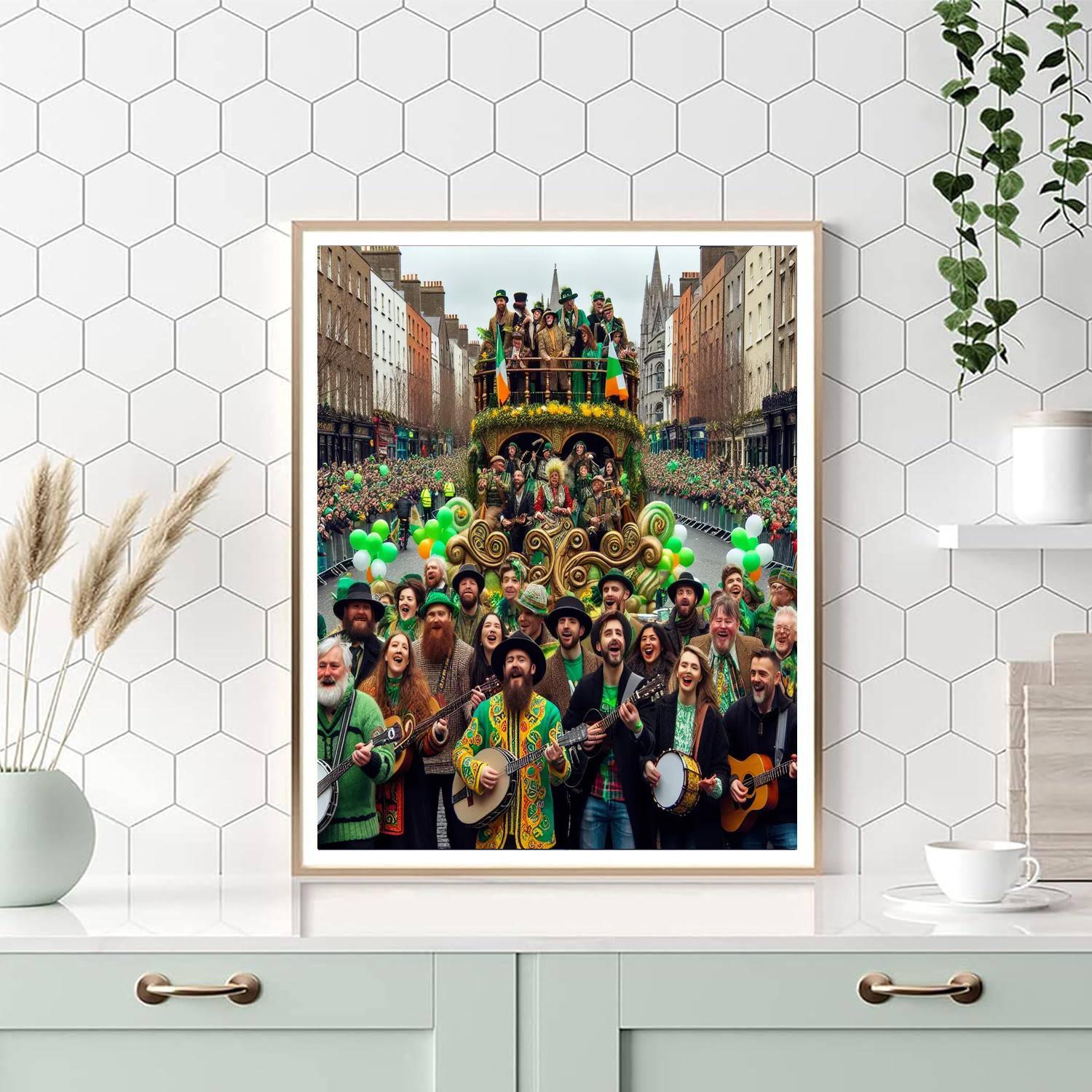 St Patrick's Day - Dublin, Ireland DIY Paint By Numbers