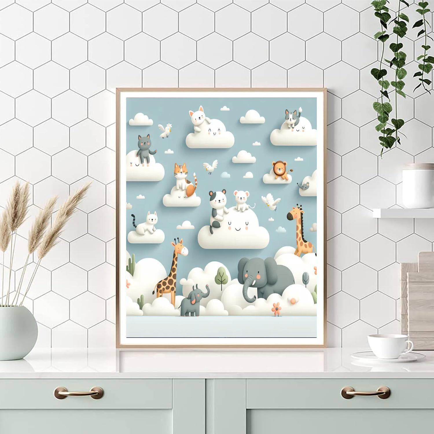 Creative Cloudscape DIY Paint By Numbers