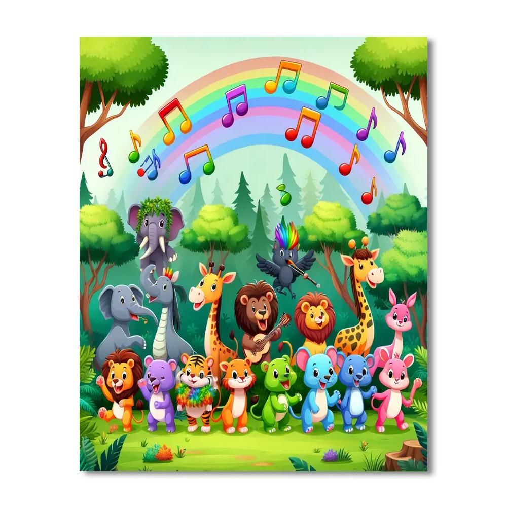 Joyous Jungle Jam Painting Number Kit