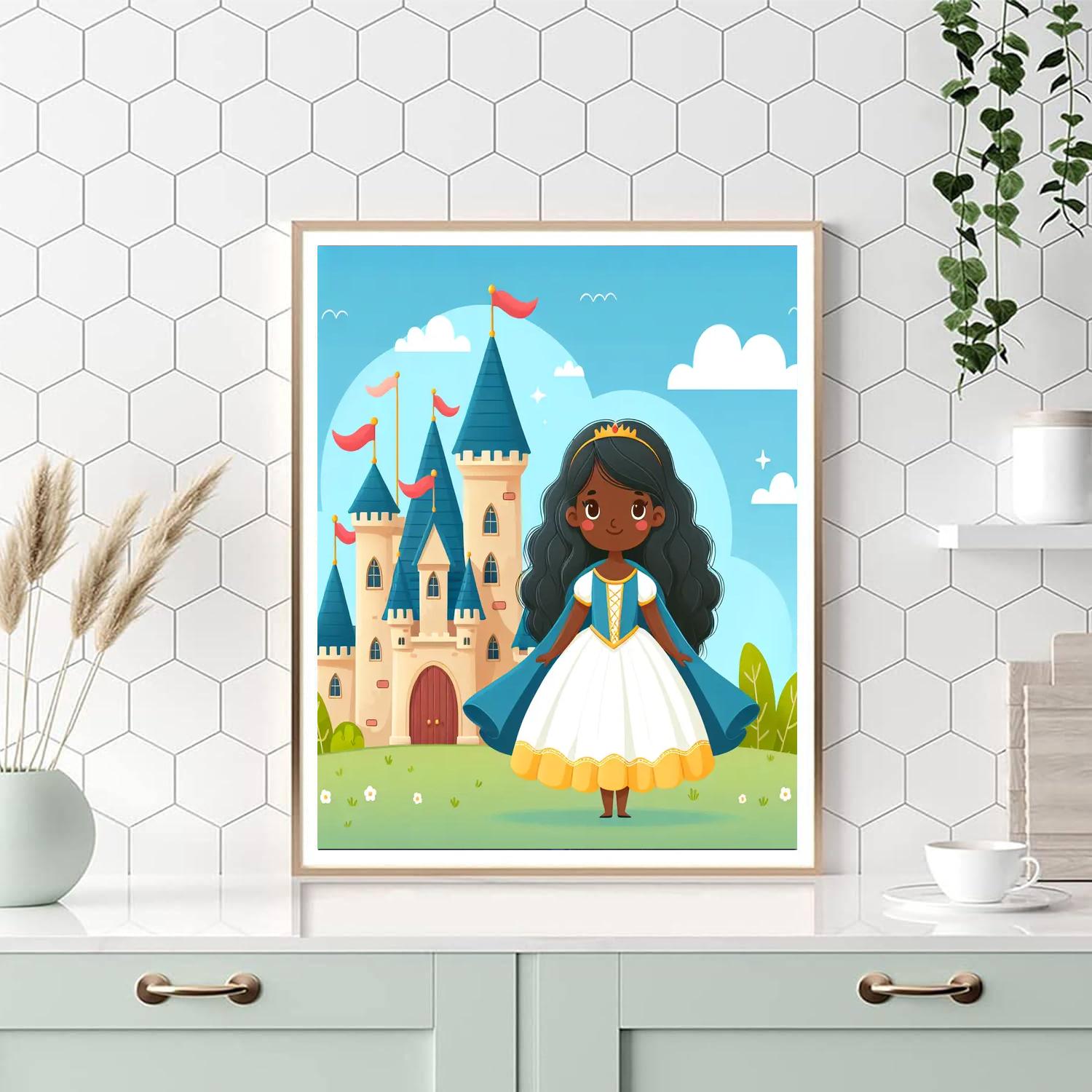 Princess And Castle Numbered Painting Kits