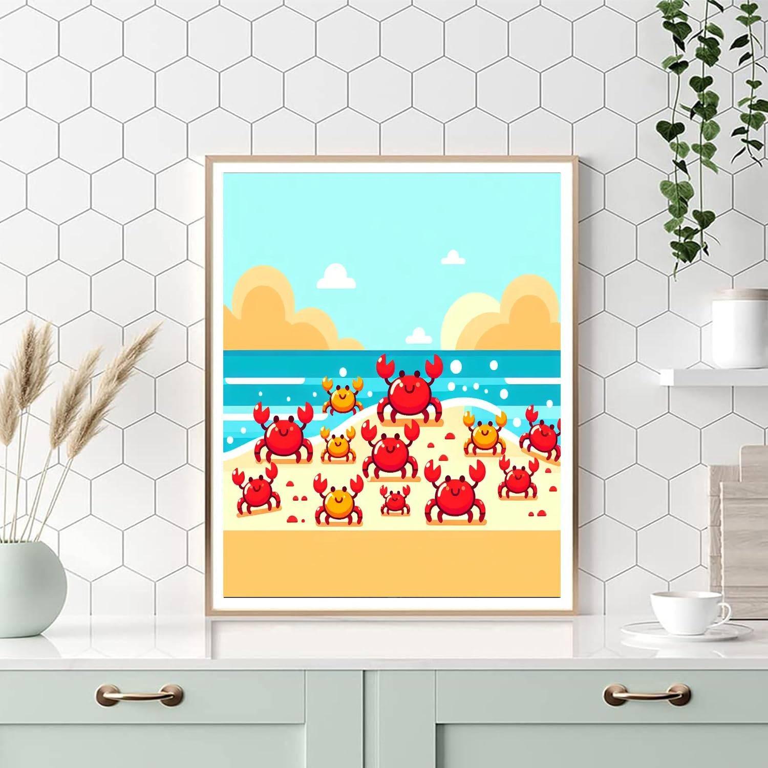 Clever Crab Carnival Number Painting