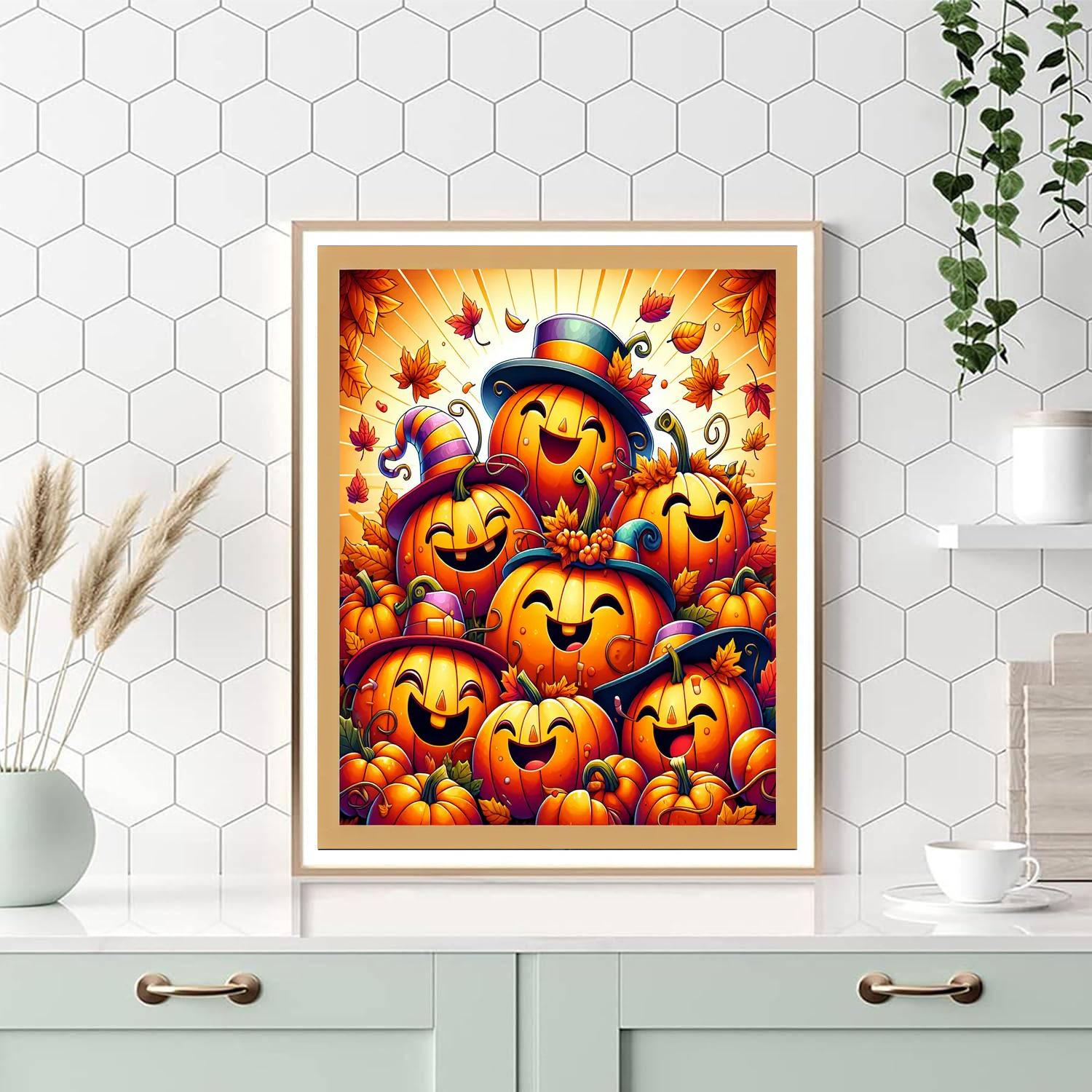 Silly Pumpkin Friends Painting By Numbers Kit