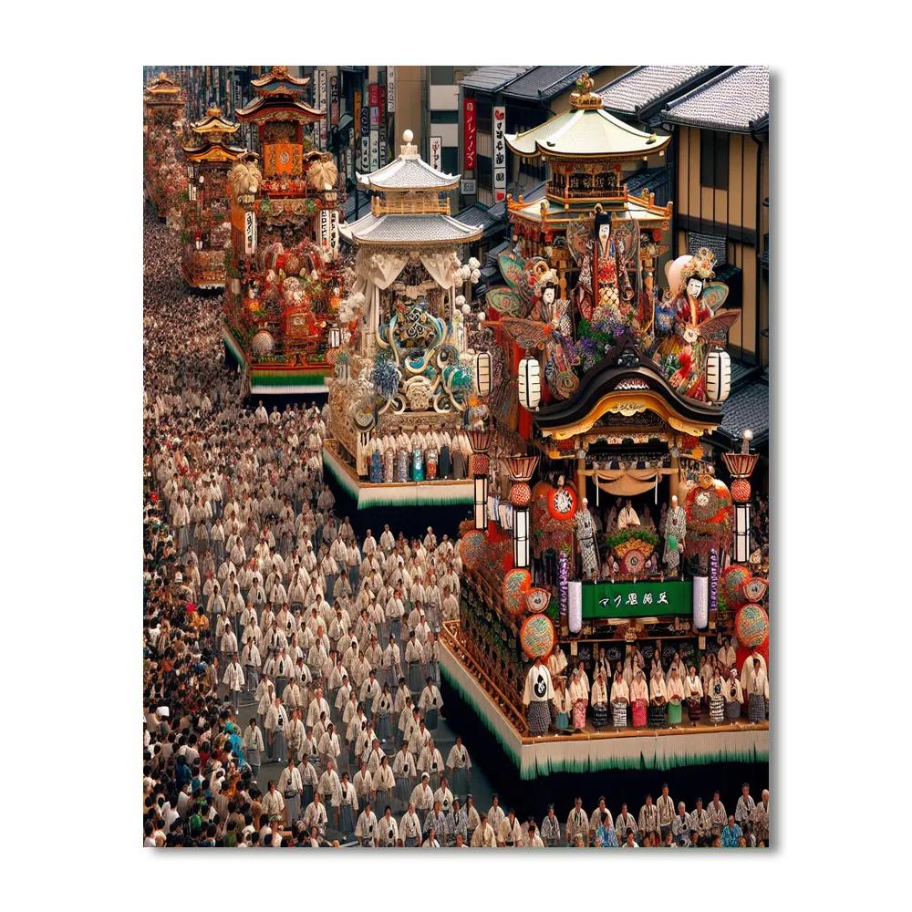 Gion Festival - Kyoto Paint By Numbers Art