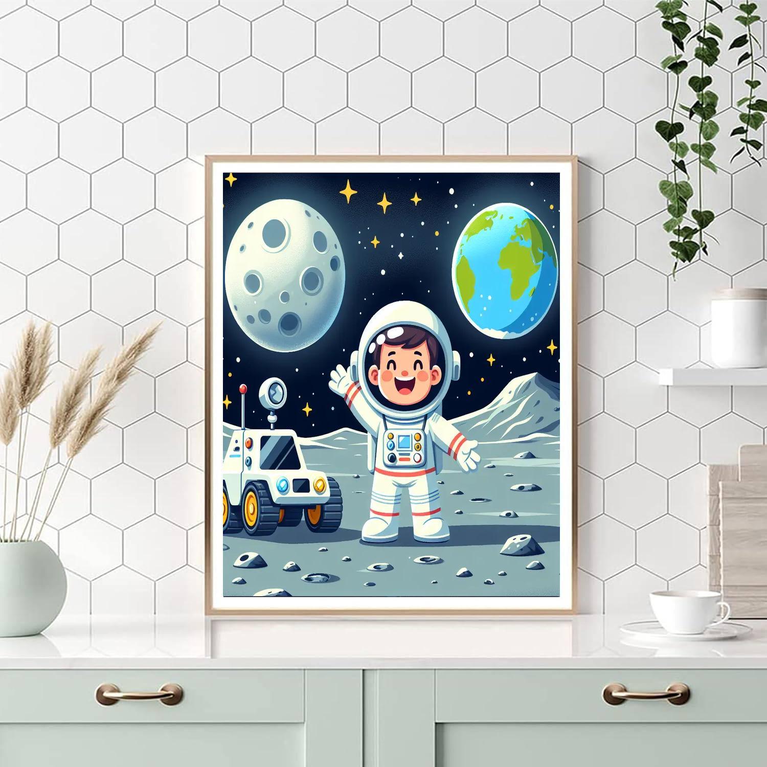 Lunar Adventure Voyage Number Painting