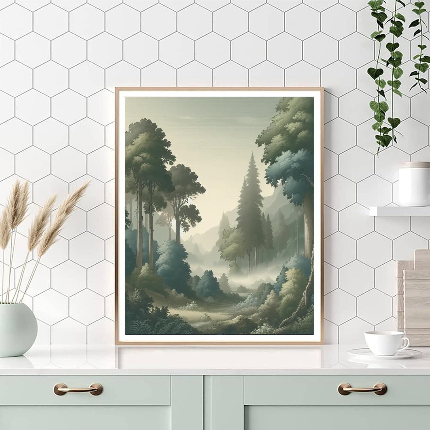 Whispering Forest Mist DIY Paint By Numbers