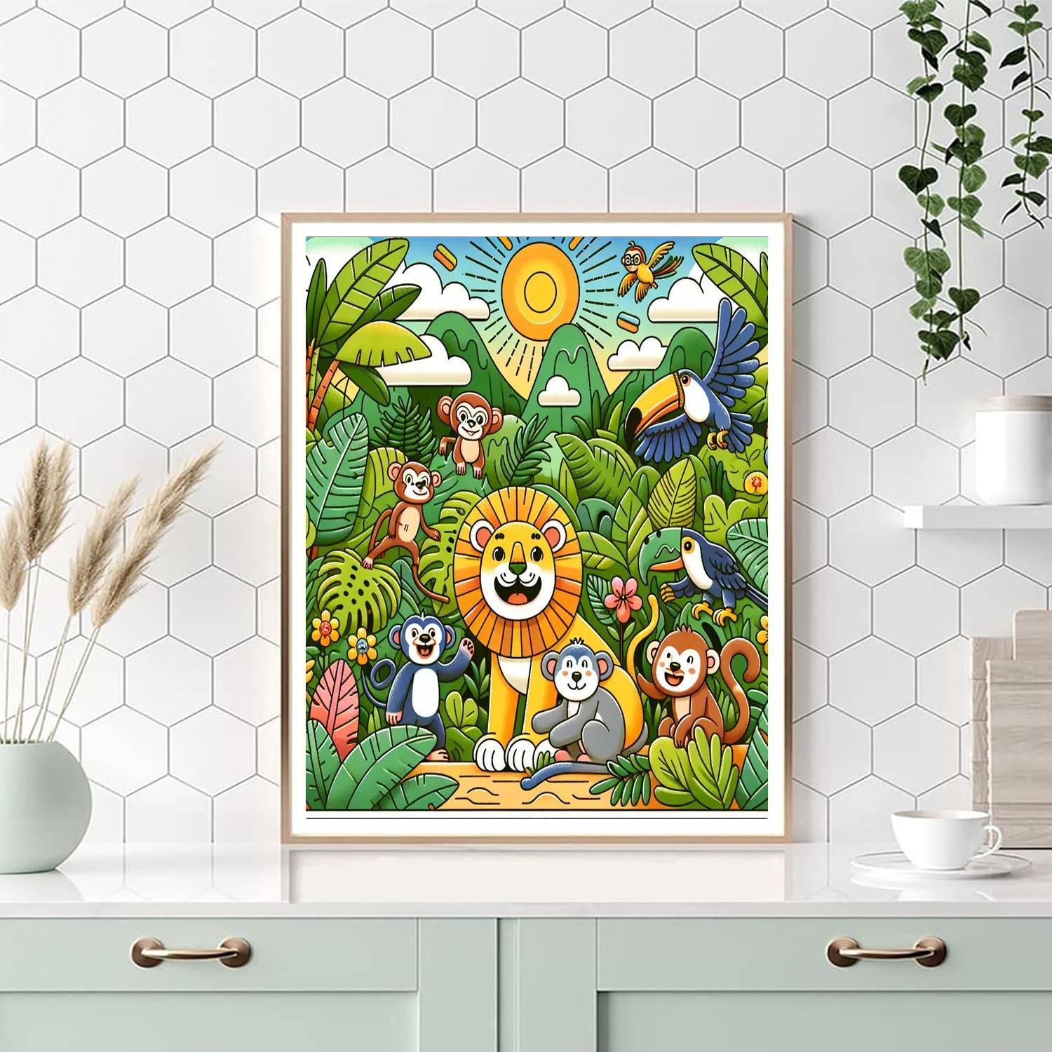 Jungle Safari Excursion Paint By Number