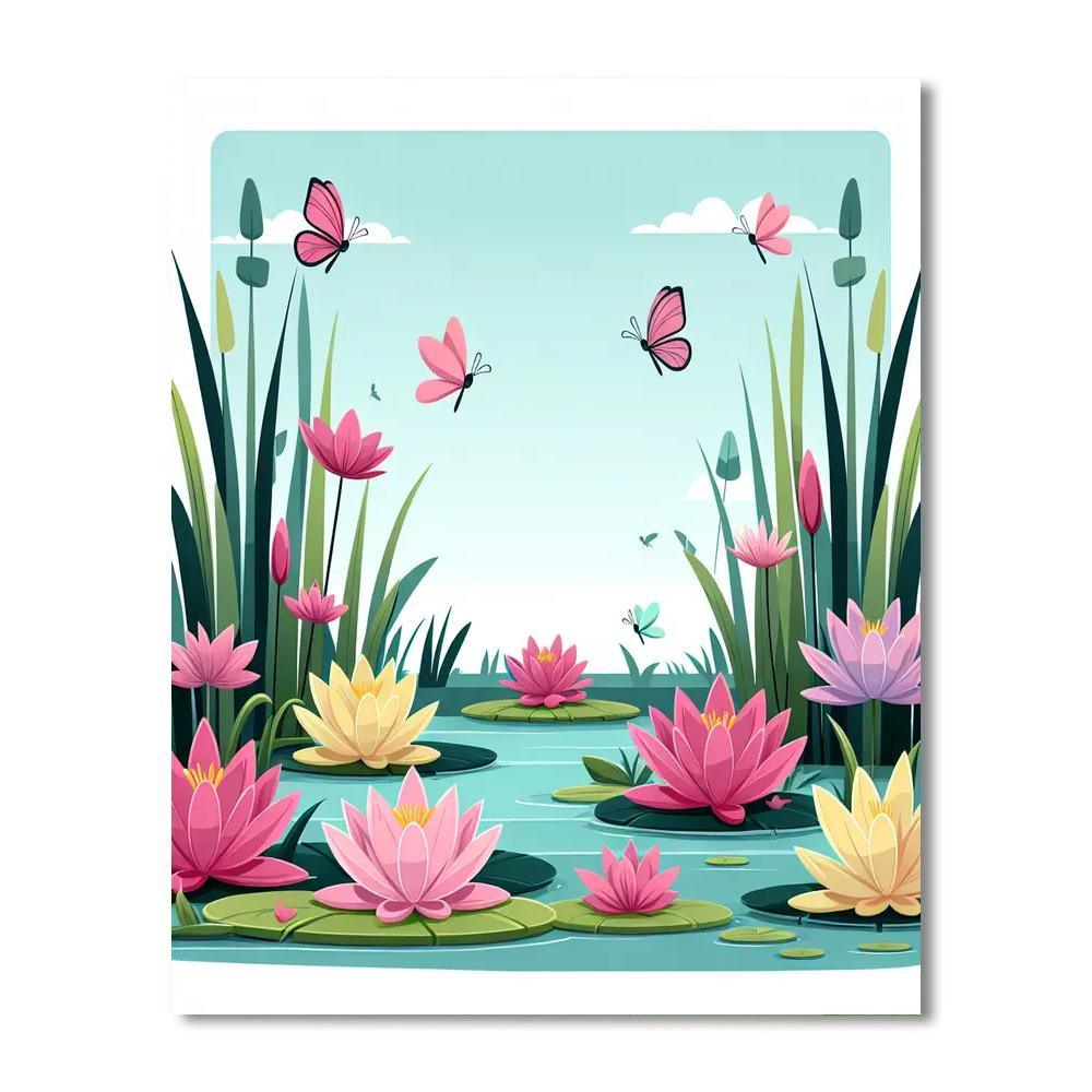 Lovely Lilies Paint By Numbers