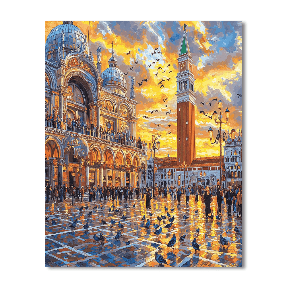Piazza San Marco - Venice, Italy Numbered Painting Kits
