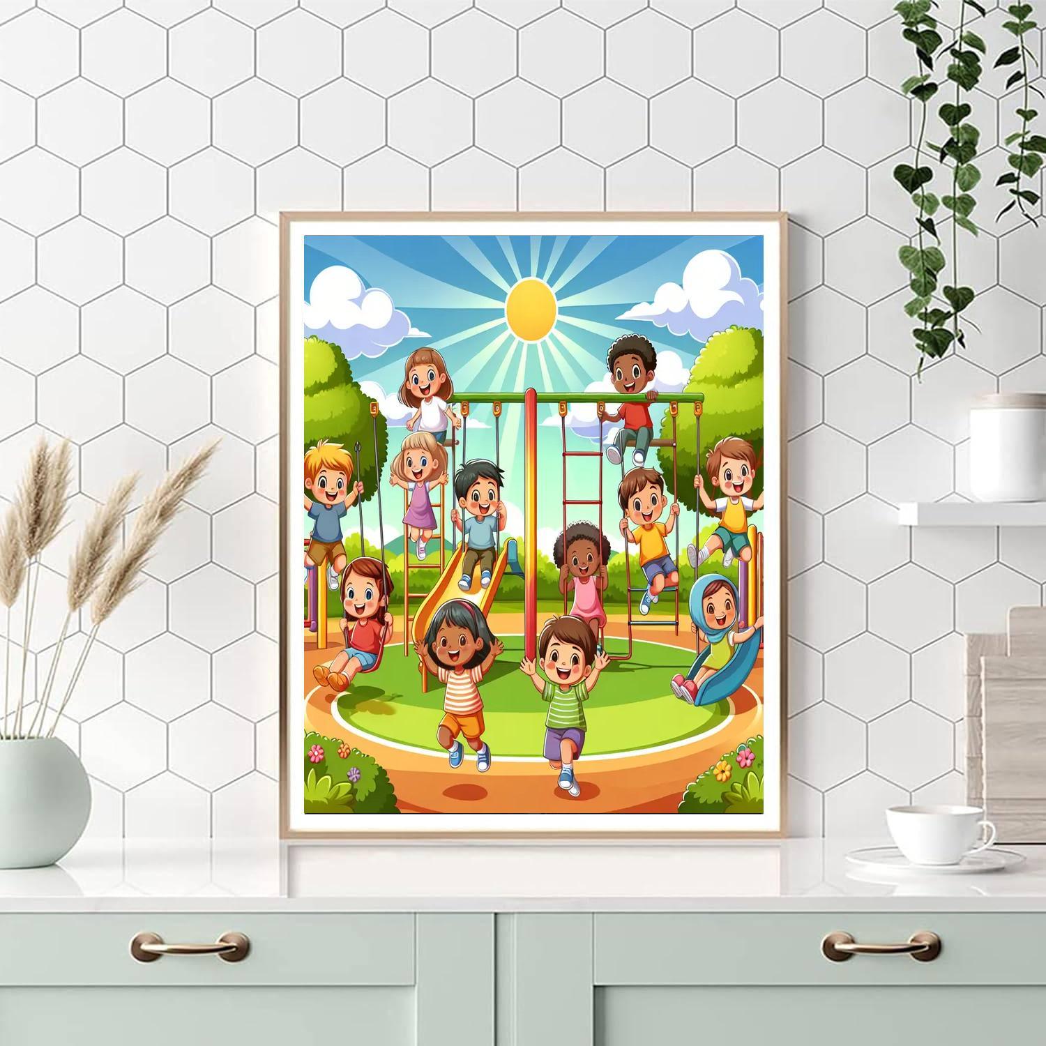 Sunny Days In The Playground Paint By Color