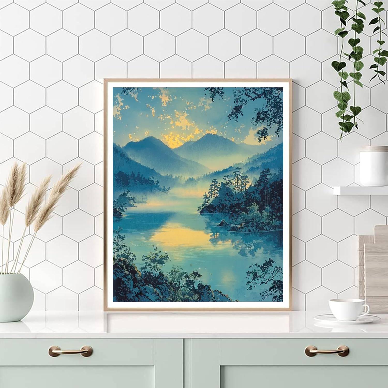 Hiroshige Inspired Eternal Serenity  Painting By Numbers Kit
