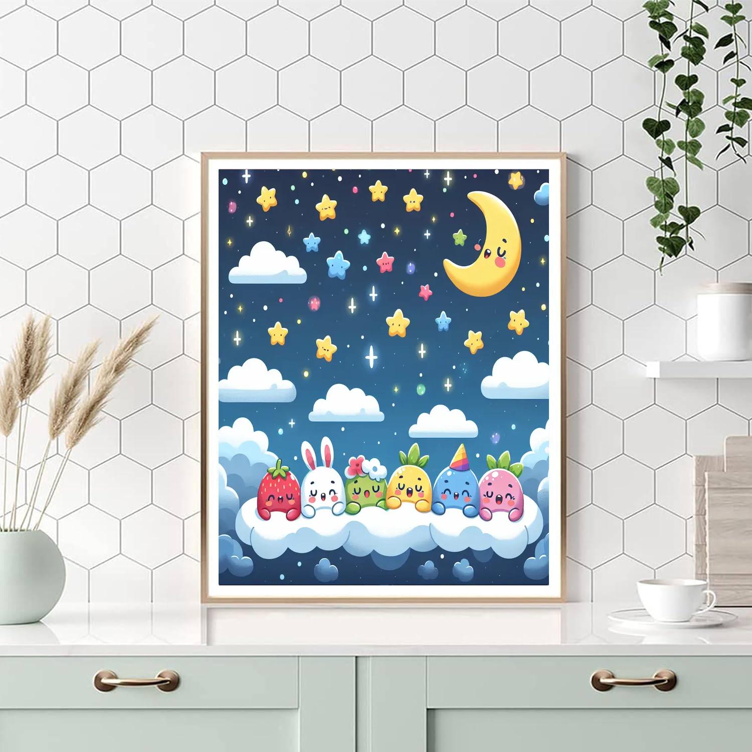 The Dreamy Night Sky DIY Paint By Numbers