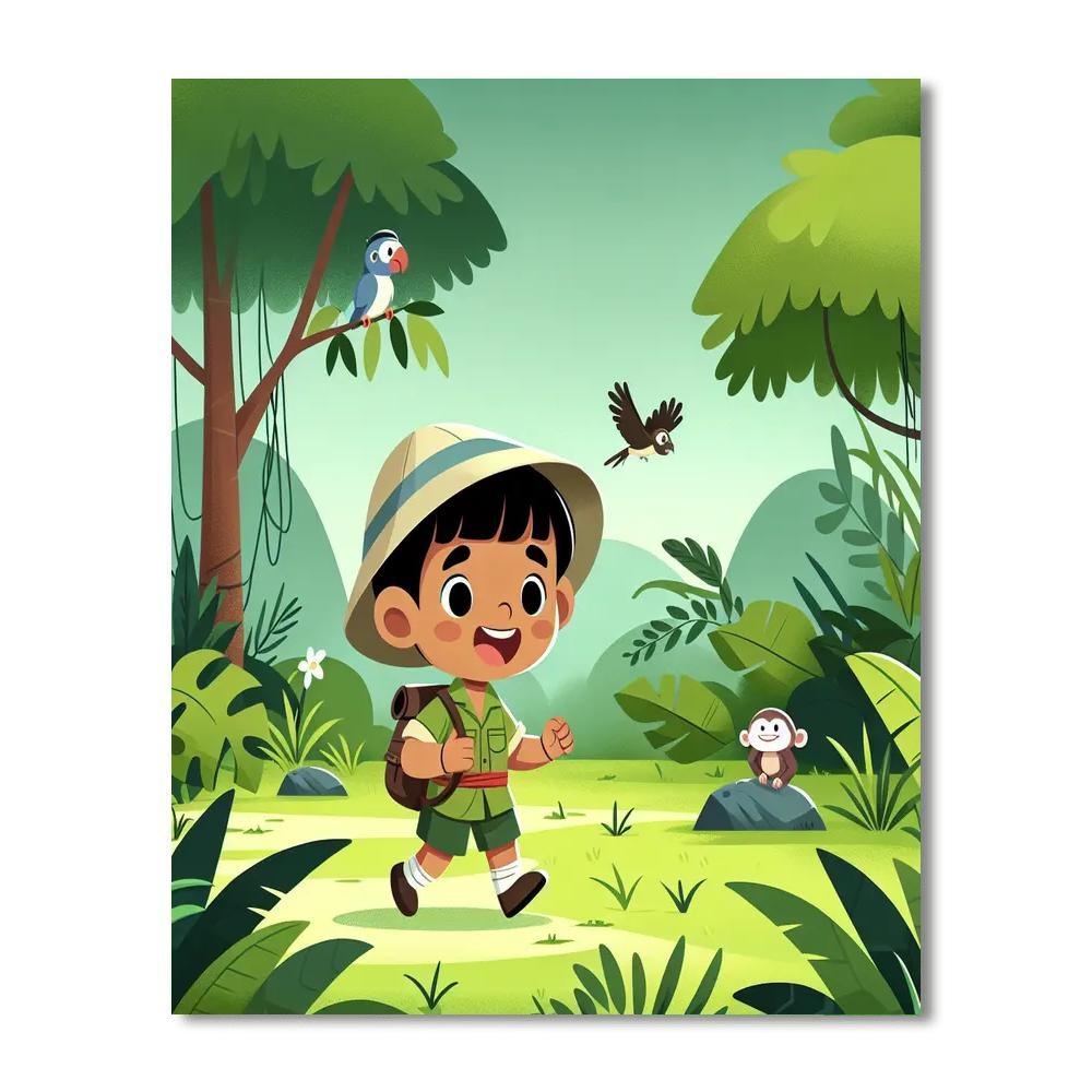 Explorer's Jungle Trek Numbered Painting Kits