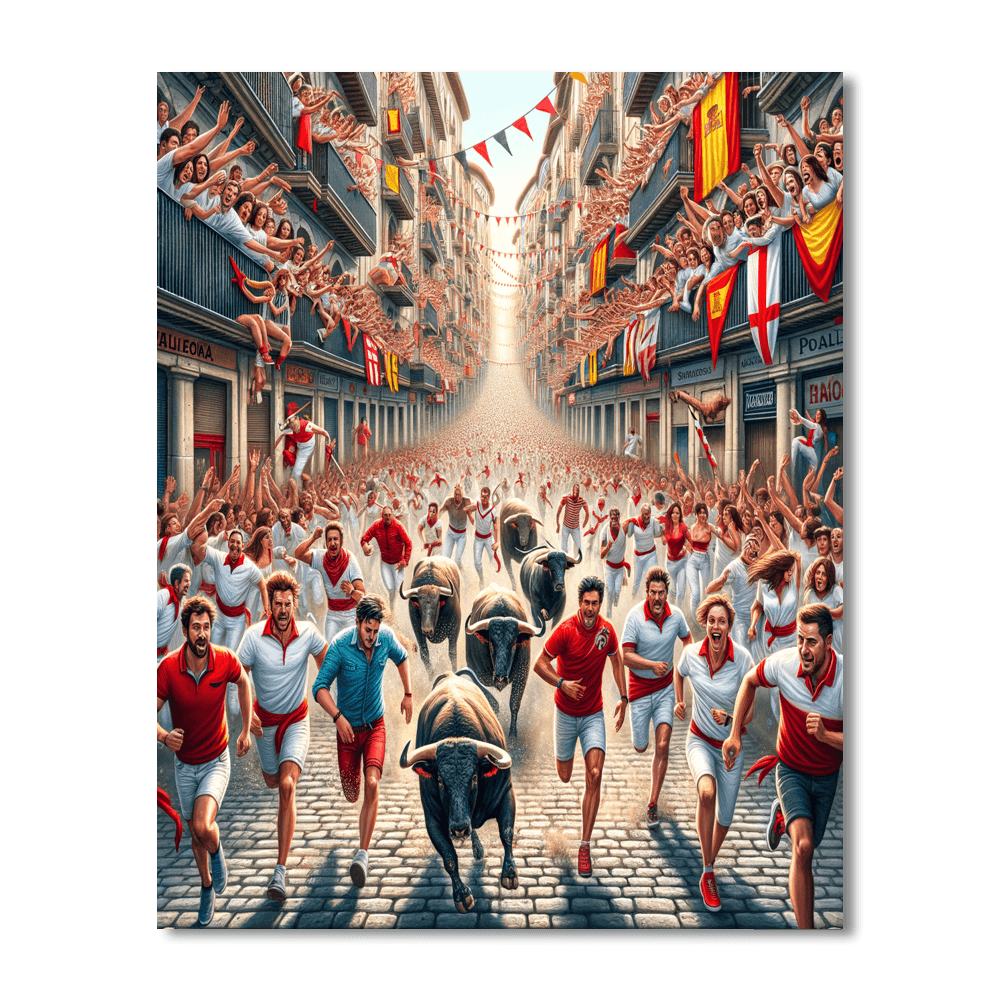 Festival Of San Fermin - Spain Paint By Number