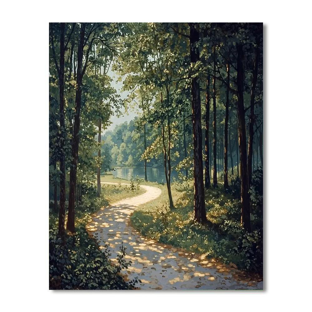 Caspar David Friedrich Inspired Nature's Whispers  Paint By Numbers Kits