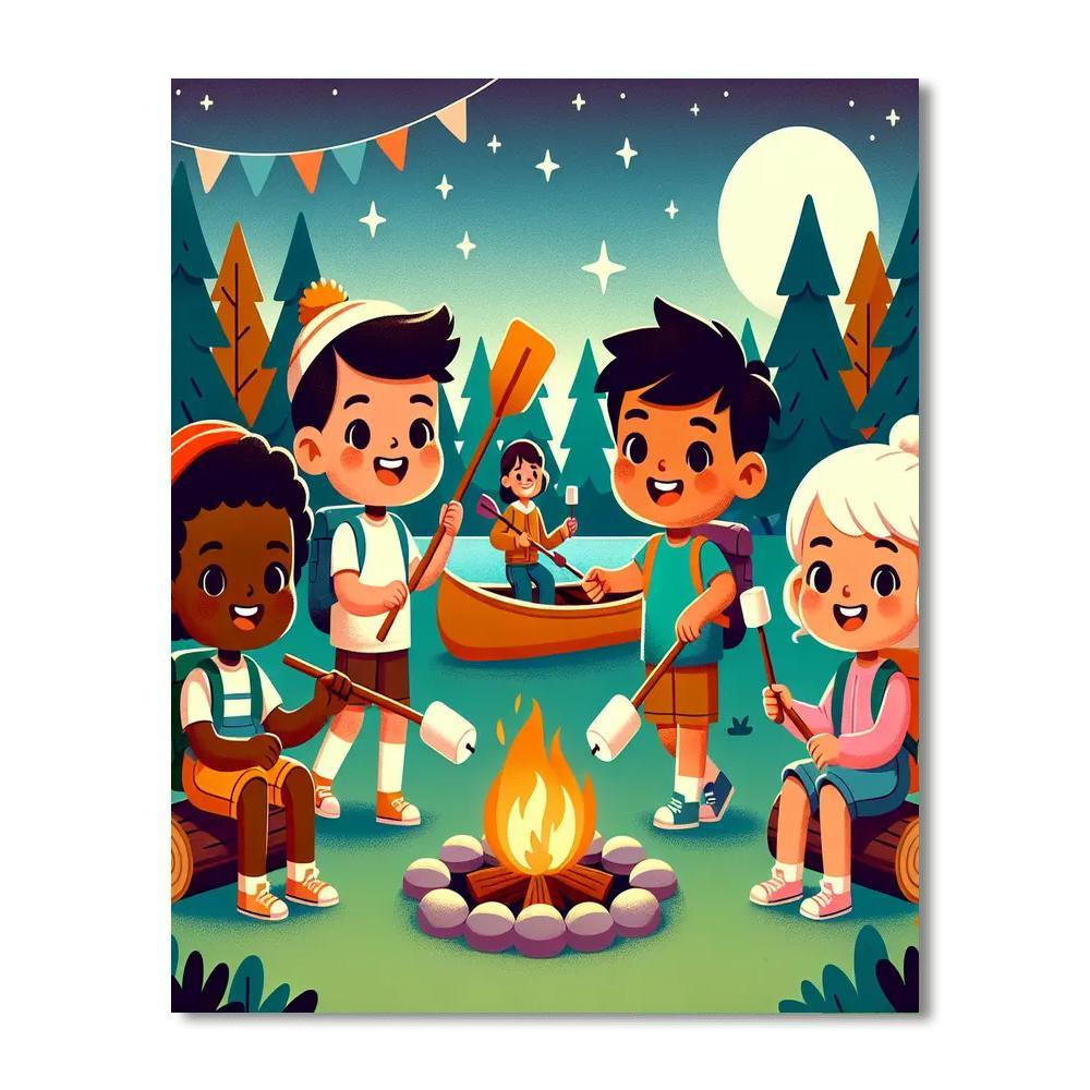 Sunny Summer Camp Paint By Number