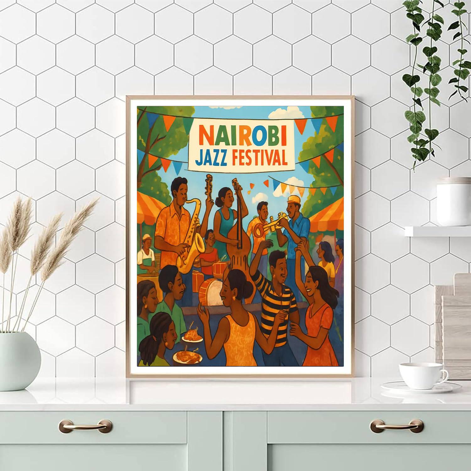 Nairobi Jazz Festival - Kenya Paint By Numbers Art