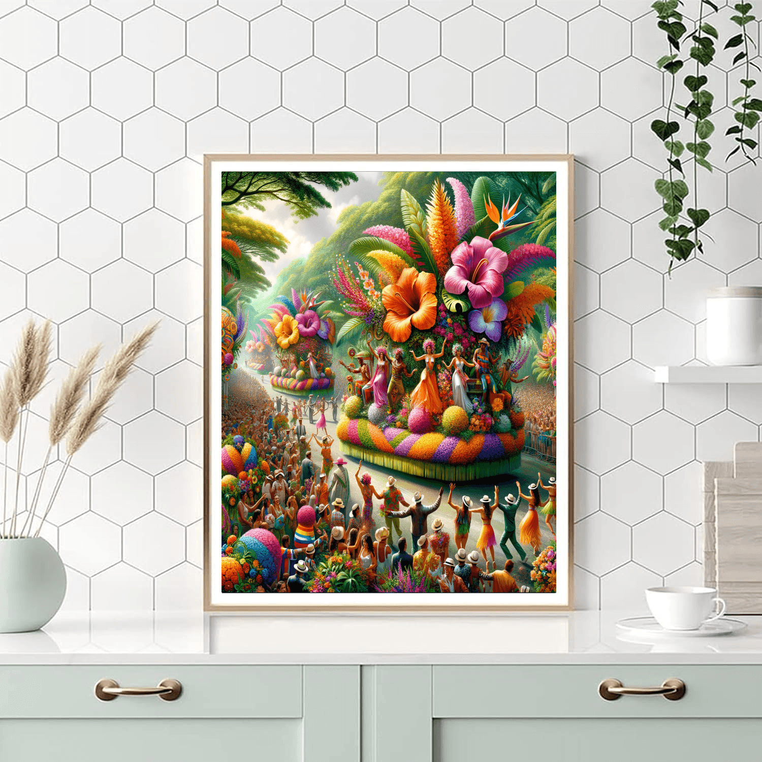 Flower Festival - Costa Rica Number Painting