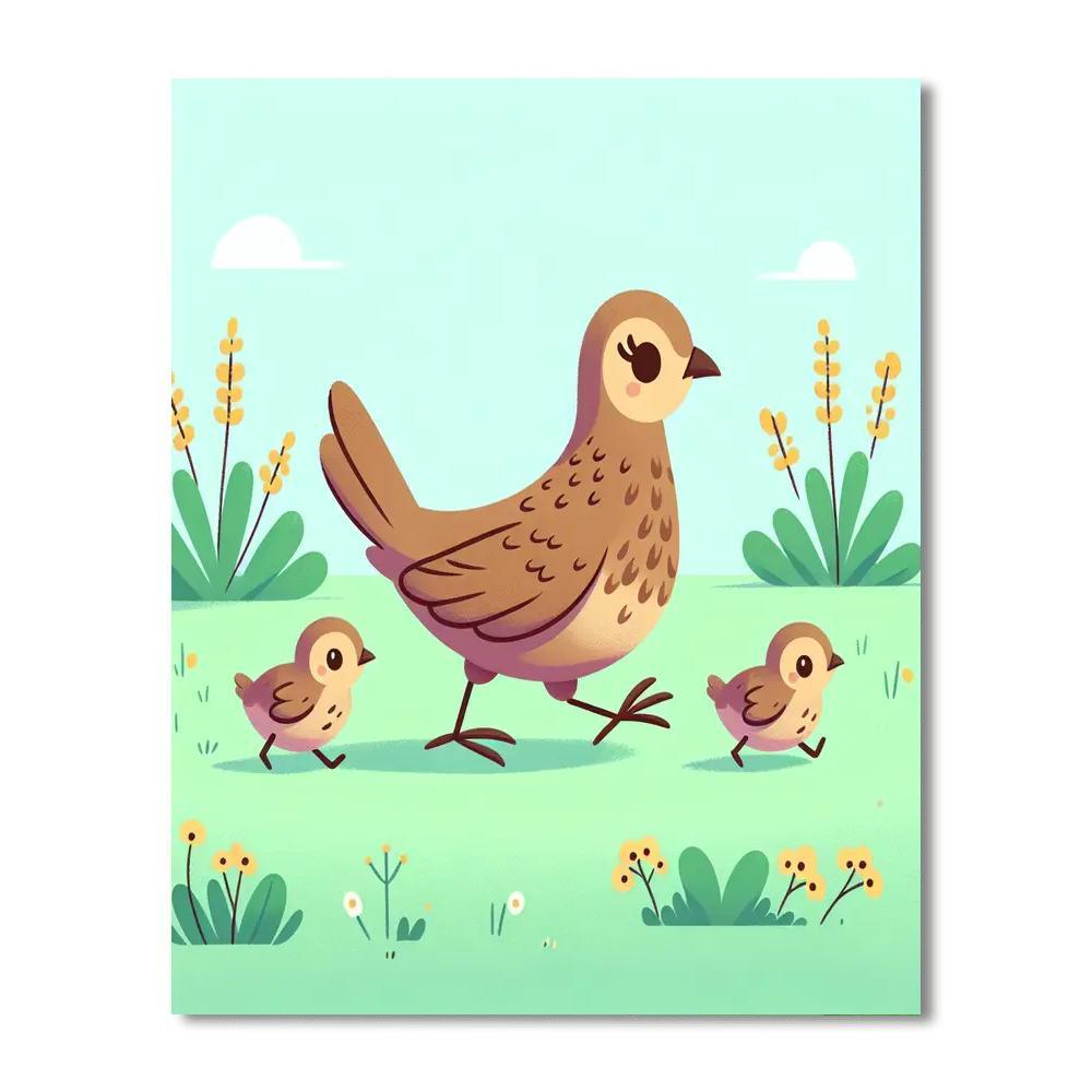 Quiet Quail Numbered Painting Kits