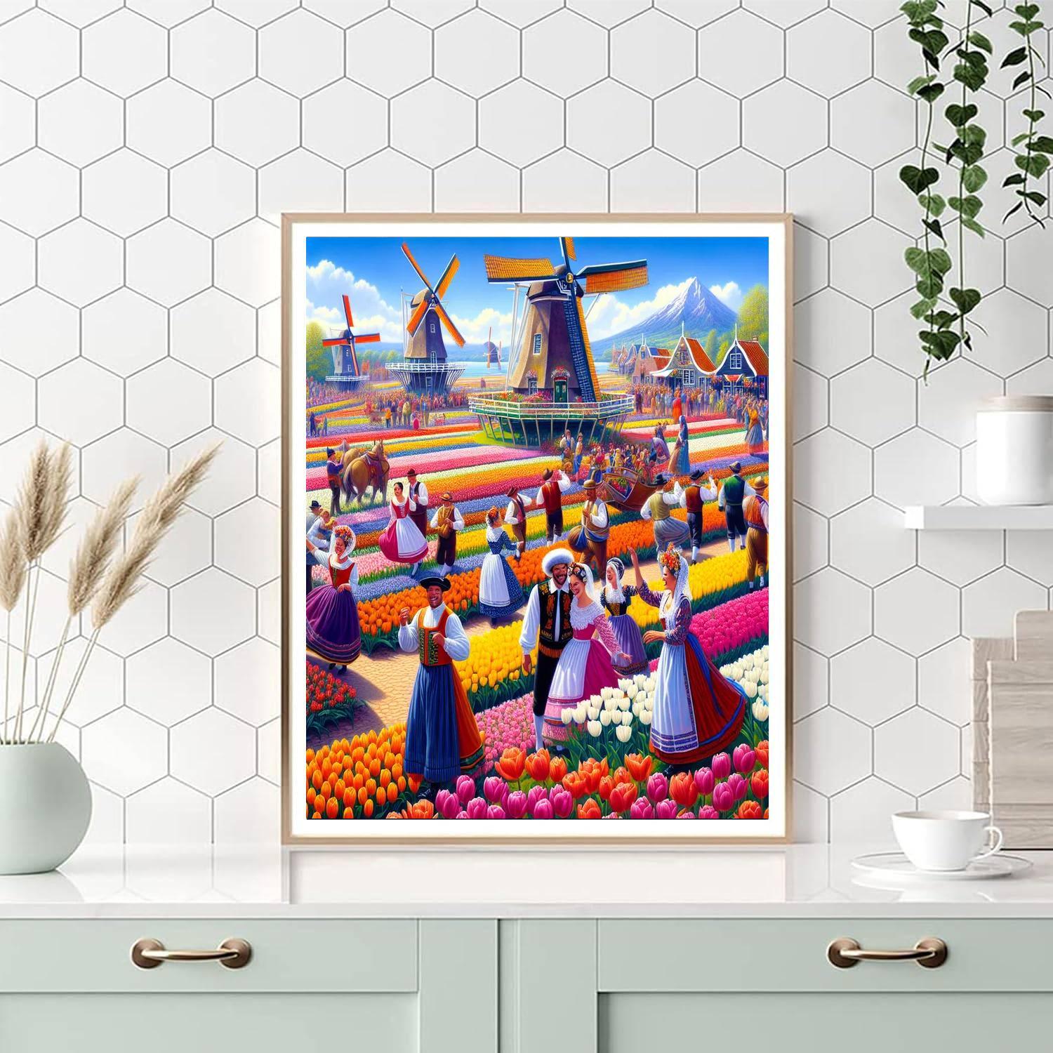 Tulip Time Festival - Usa Number Painting