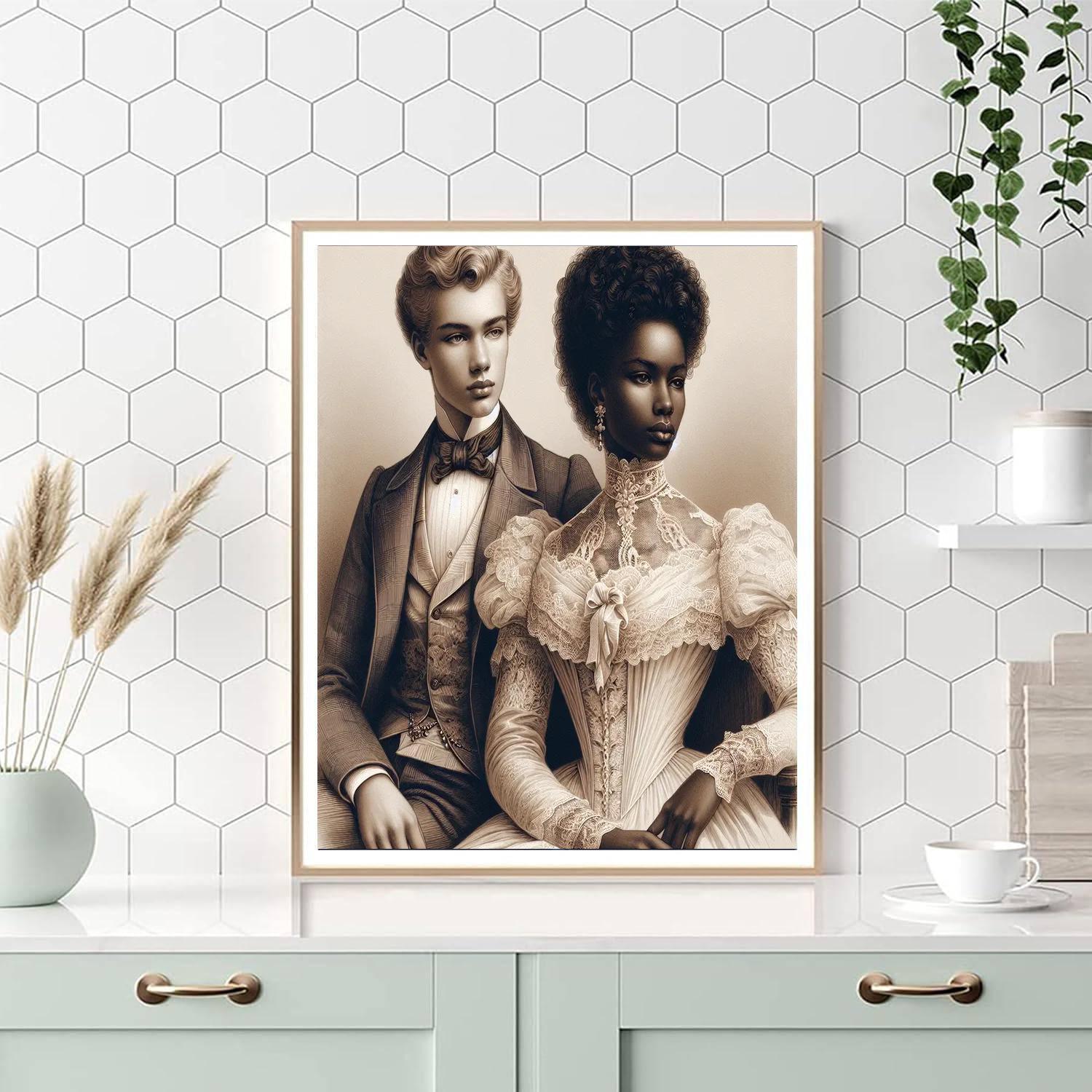 Victorian Elegance Portrait DIY Paint By Numbers