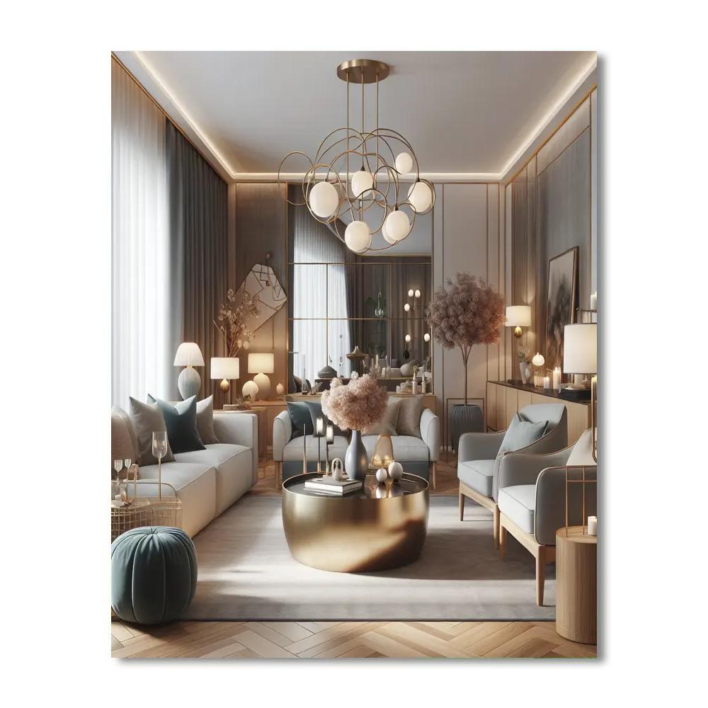 Mid-century Modern Escape Paint By Numbers