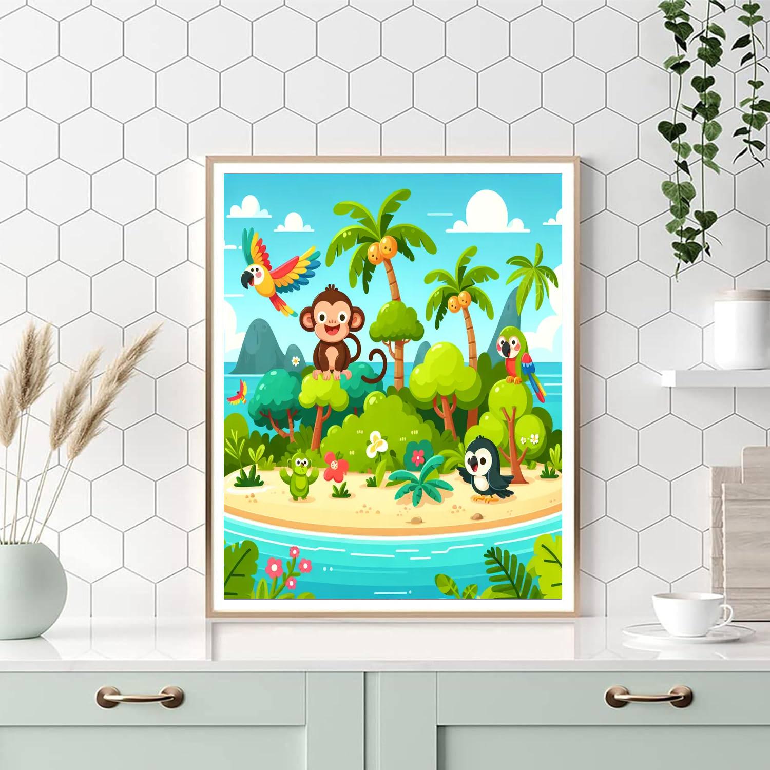 Island Imagination Numbered Painting Kits