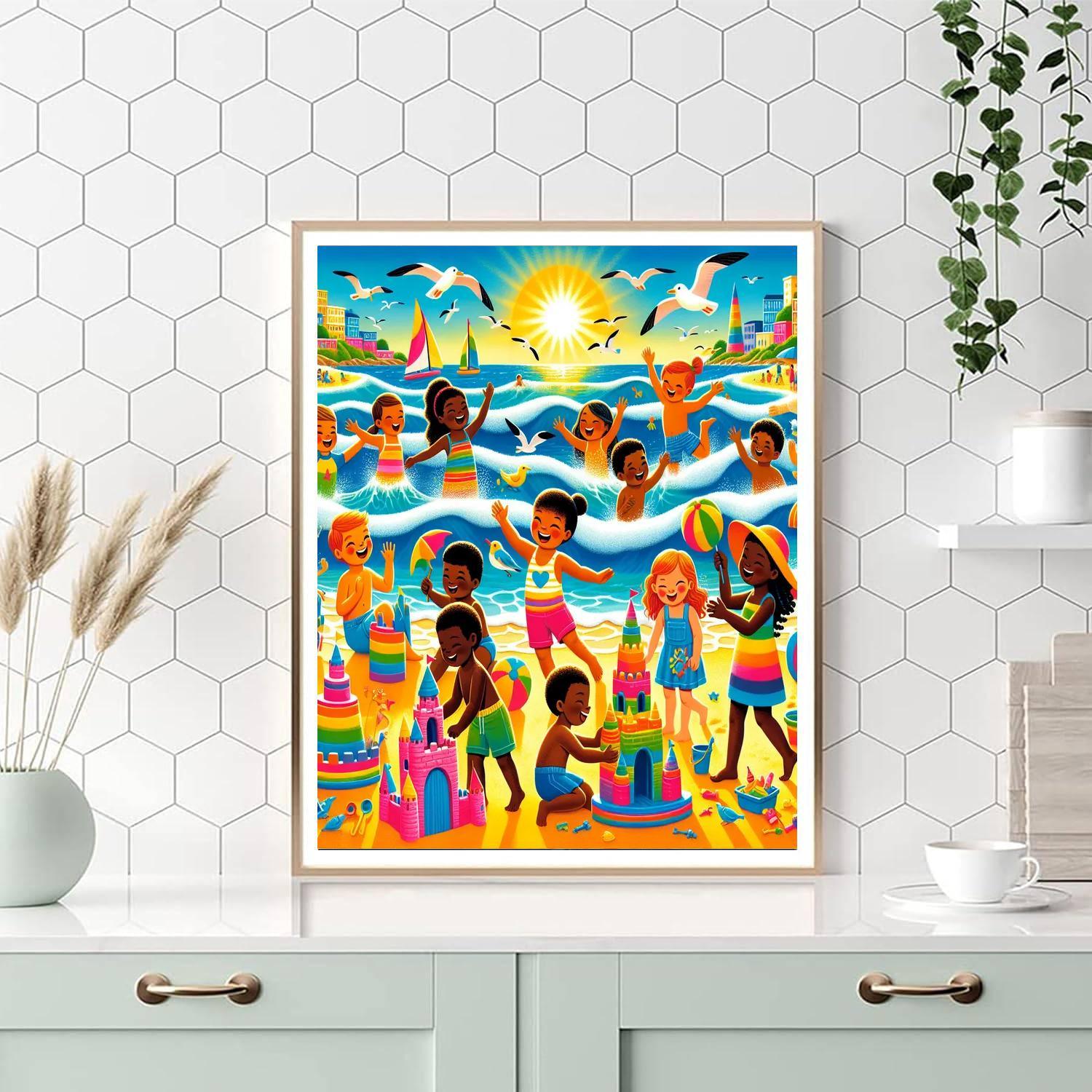 Joyful Ocean Playtime Paint By Color