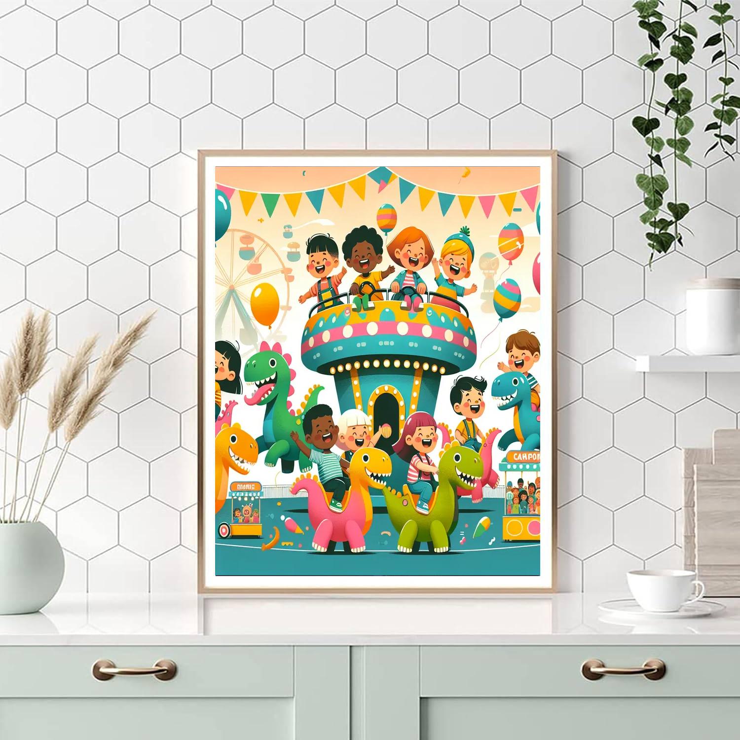 Dino Funland Adventure Paint By Number