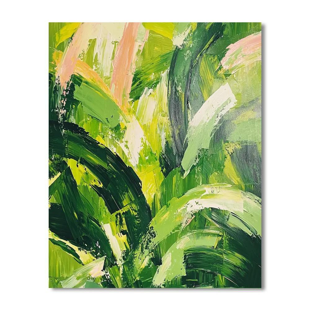 Lee Krasner Inspired Rhapsody In Green  Painting By Numbers Kit