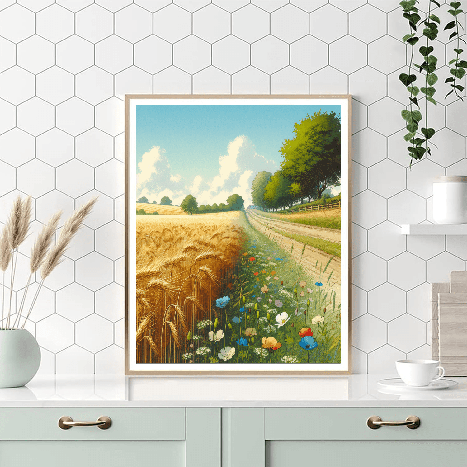 Nostalgic Country Lane Painting By Numbers Kit