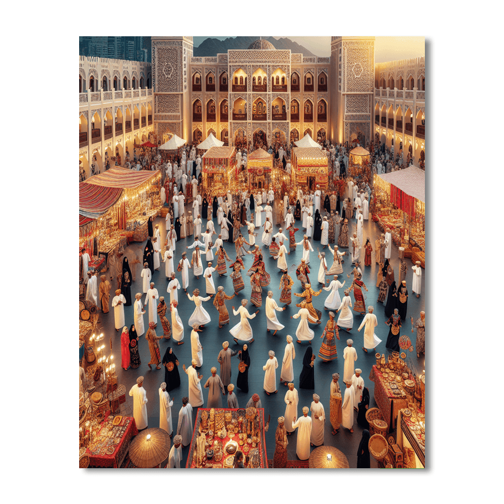 Oman’s Muscat Festival Number Painting