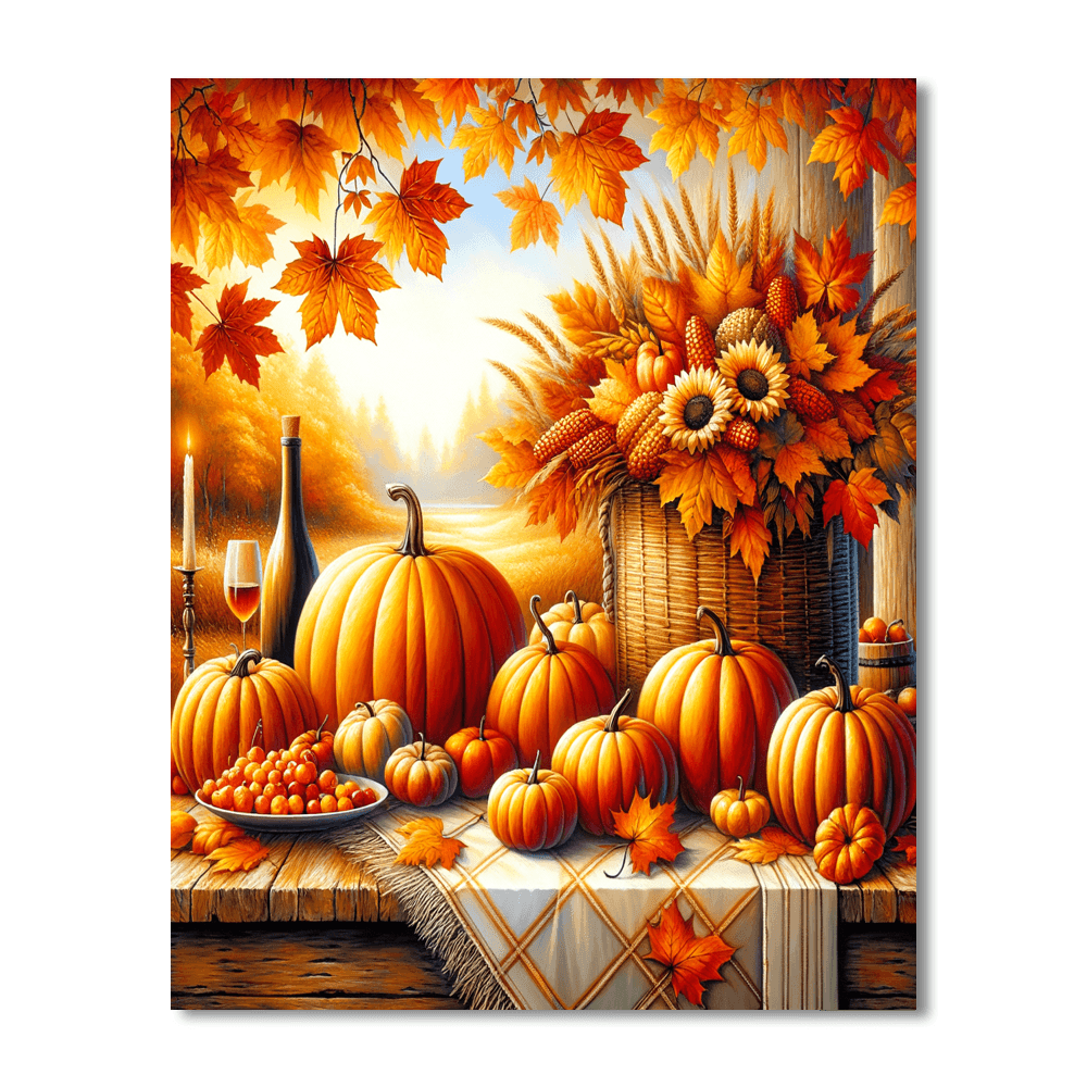 Charming Harvest Festival Painting By Numbers Kit