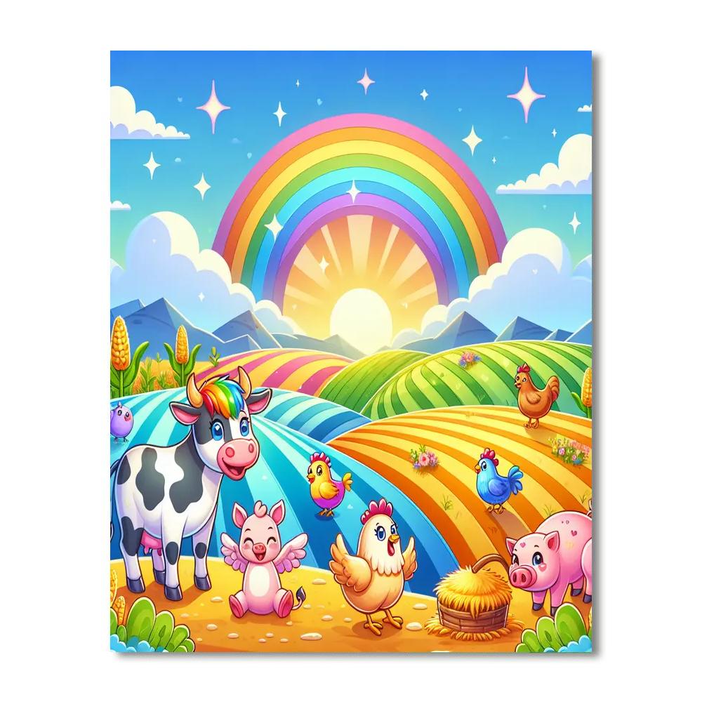 Fantasy Farm Adventures Paint By Numbers Art