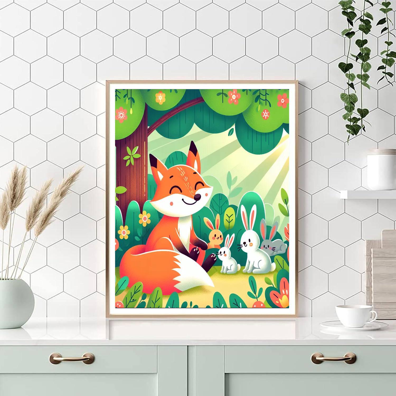 Charming Woodland Wonders Painting Number Kit