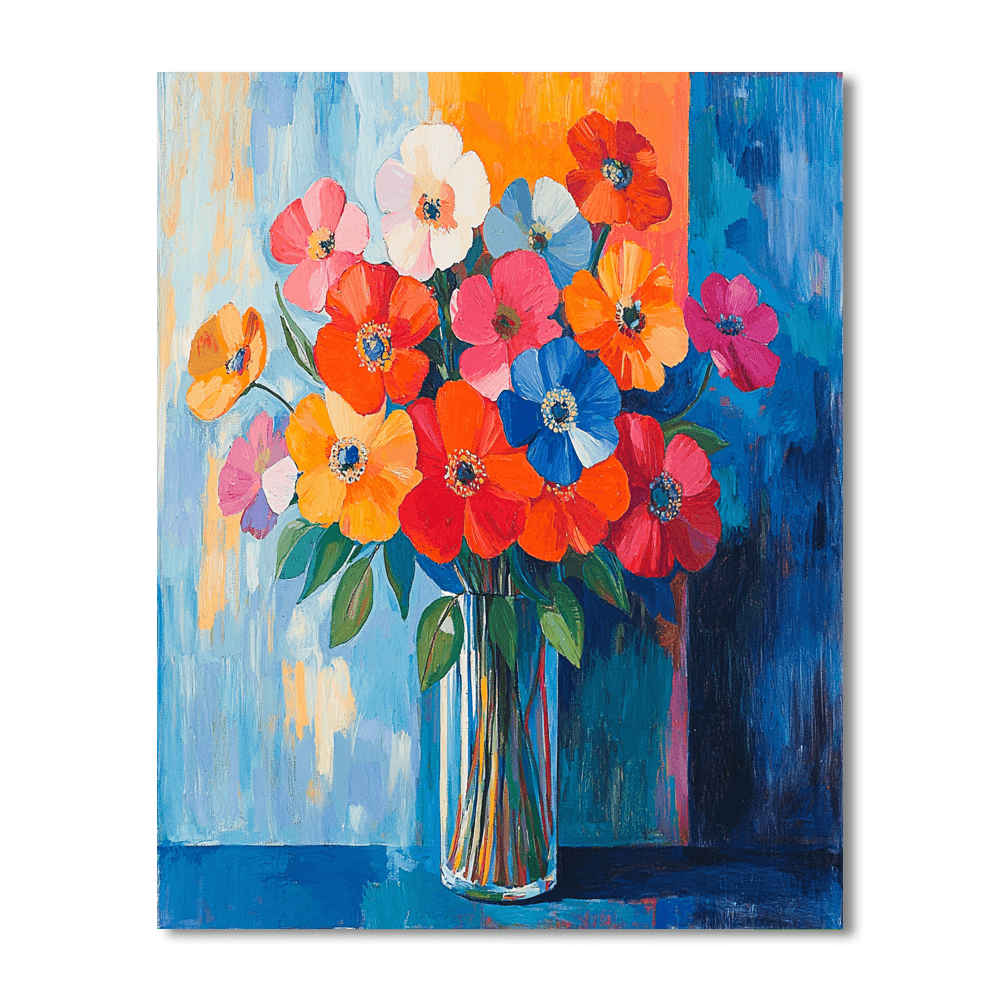 Henri Matisse Inspired Flowers In Harmony  Paint By Numbers