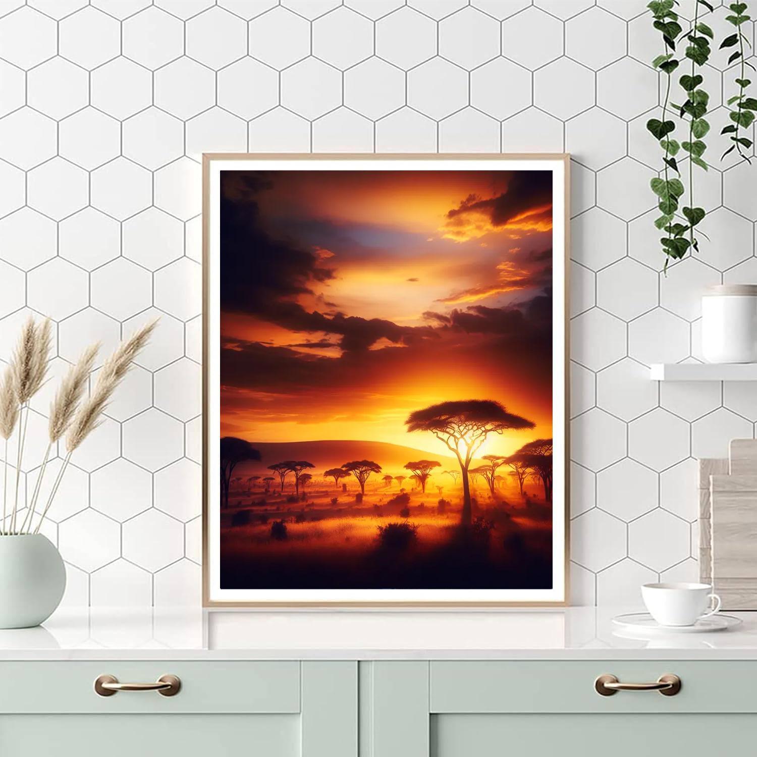 Savannah Sunset Expedition Numbered Painting Kits