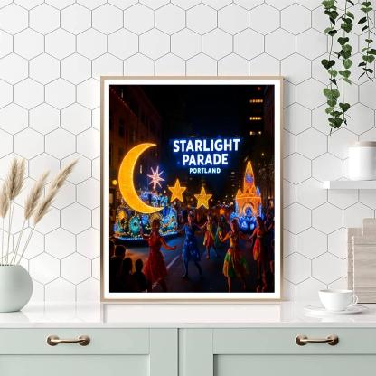 Starlight Parade - Usa Paint By Color