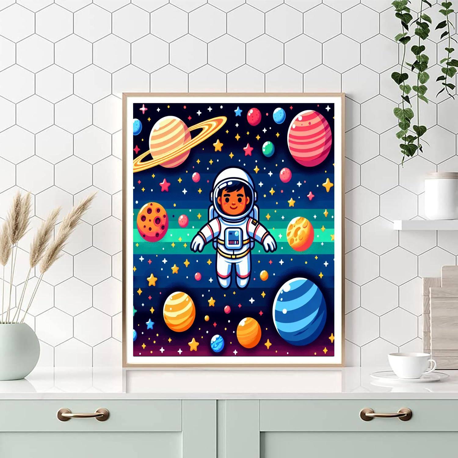 Astronaut's Space Quest Paint By Number