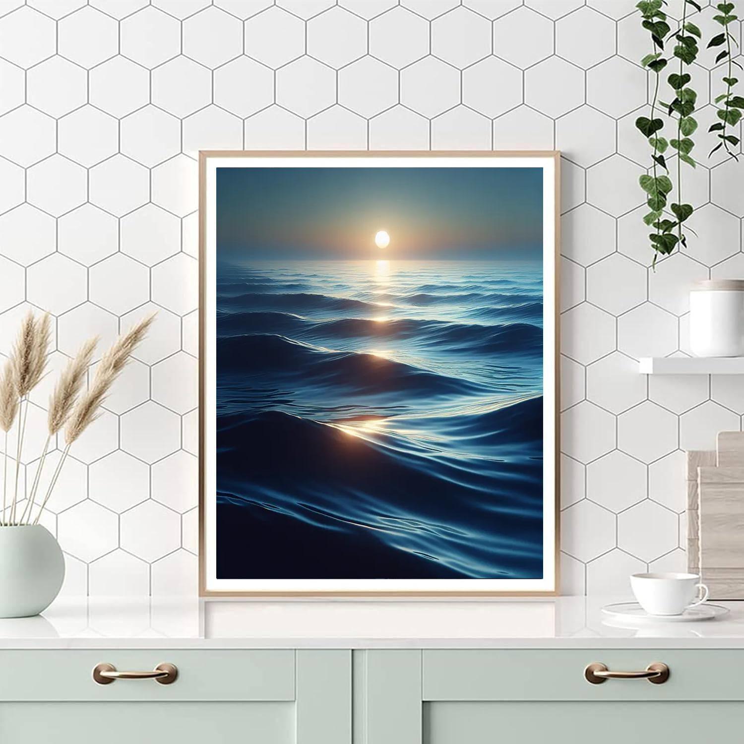 Sapphire Sea Tranquility Paint By Numbers