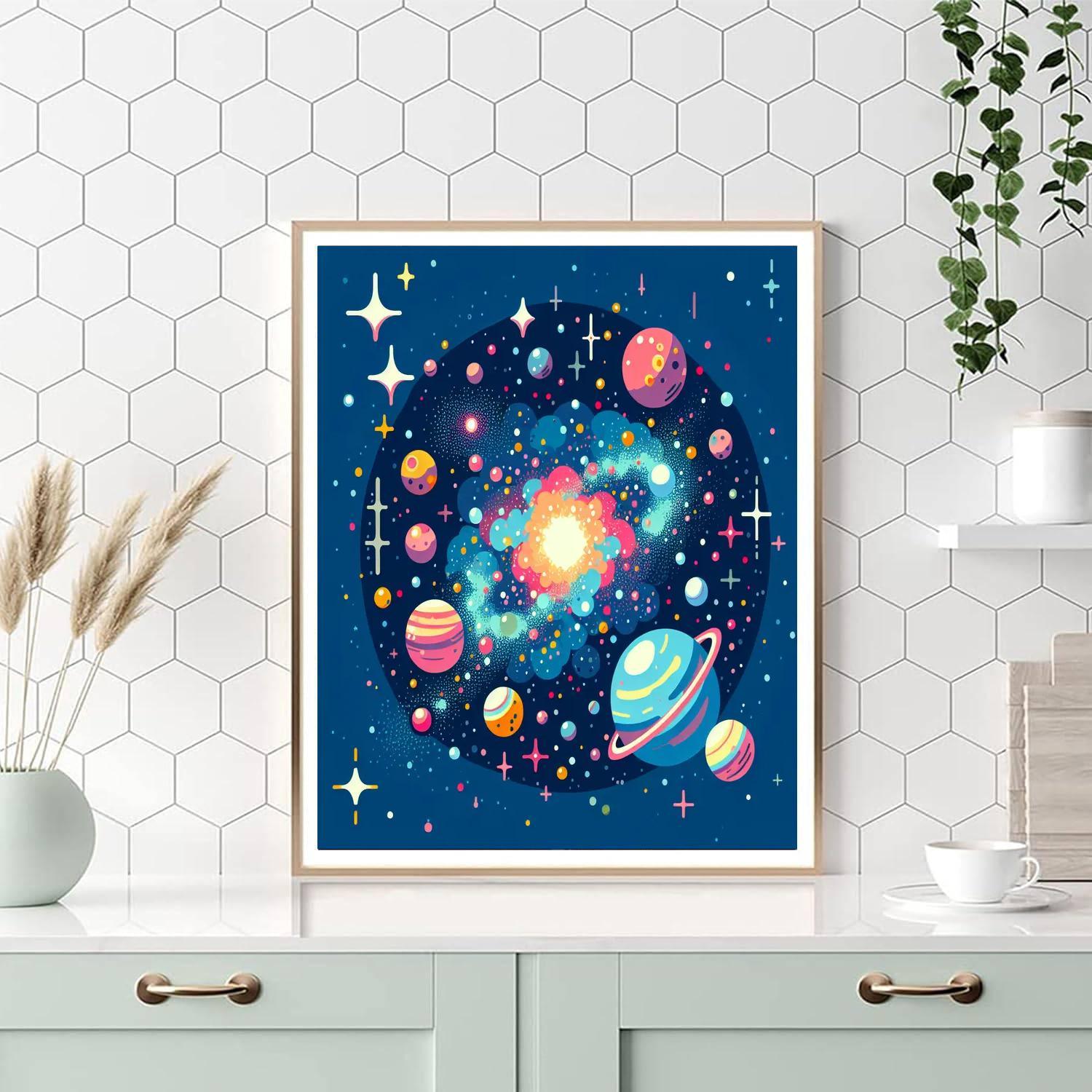 Galaxy Starry Nights DIY Paint By Numbers