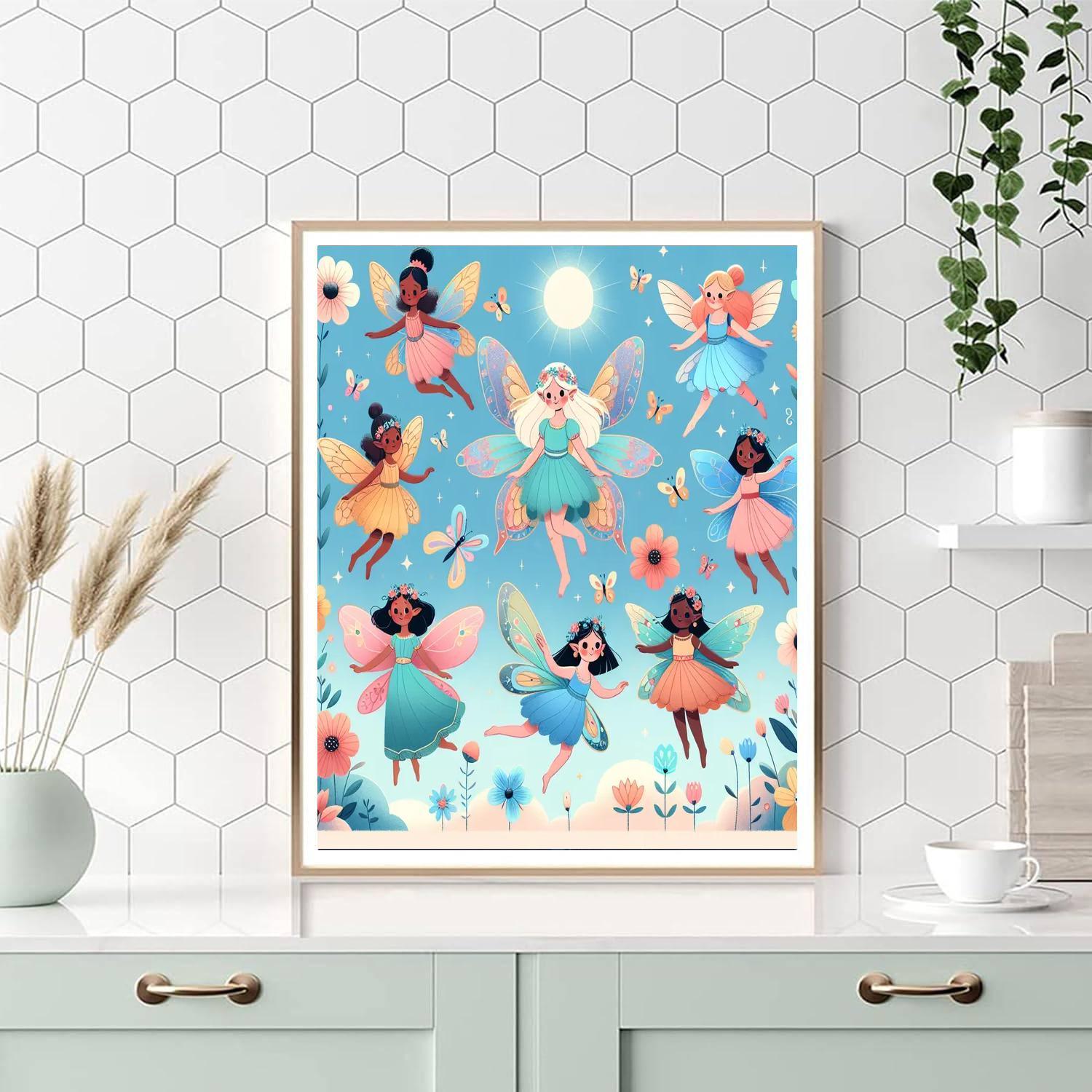 Frolicsome Fairies Number Painting