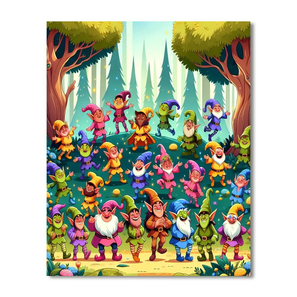 Giggling Goblins Gala Number Painting