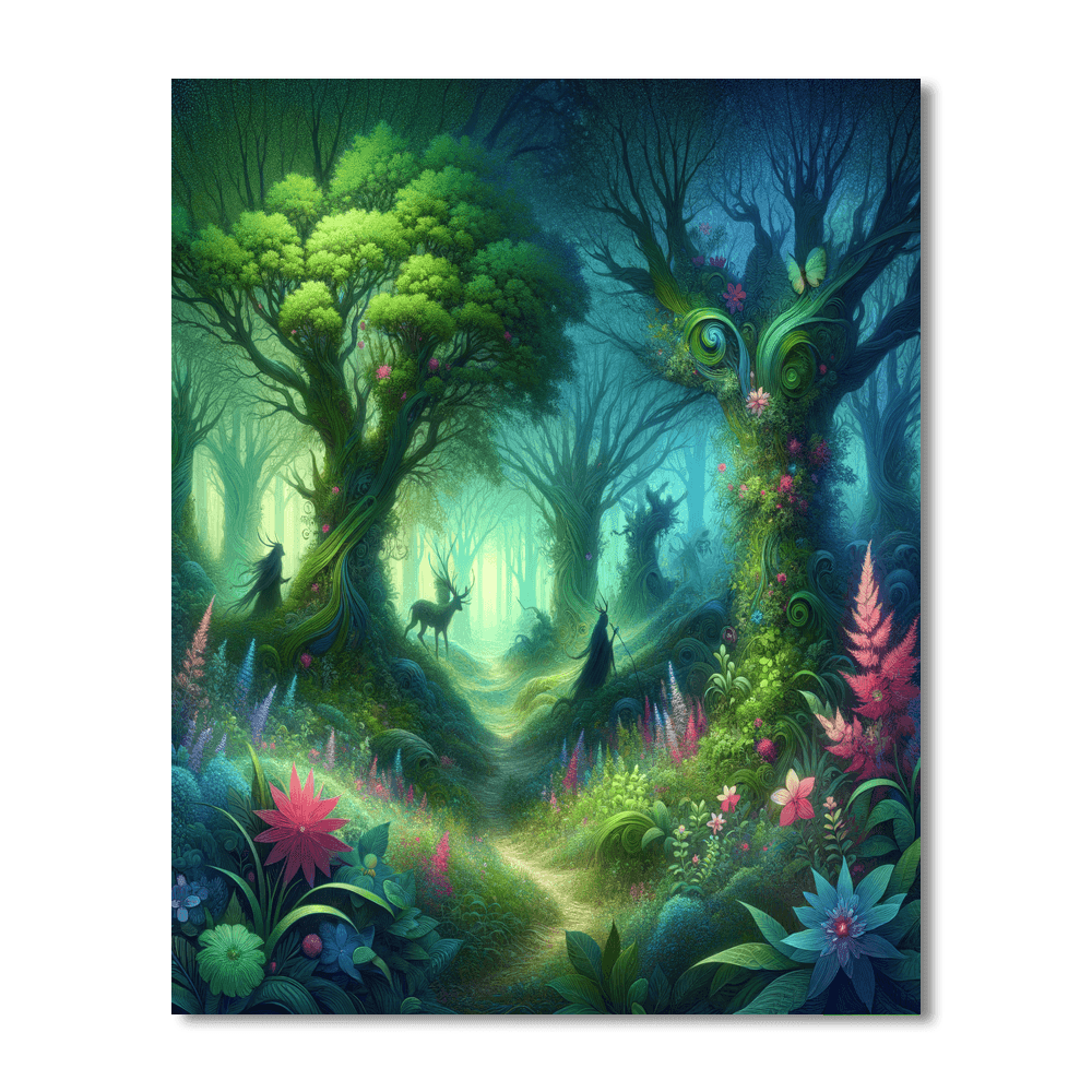 Enchanted Woodland Whisper Numbered Painting Kits