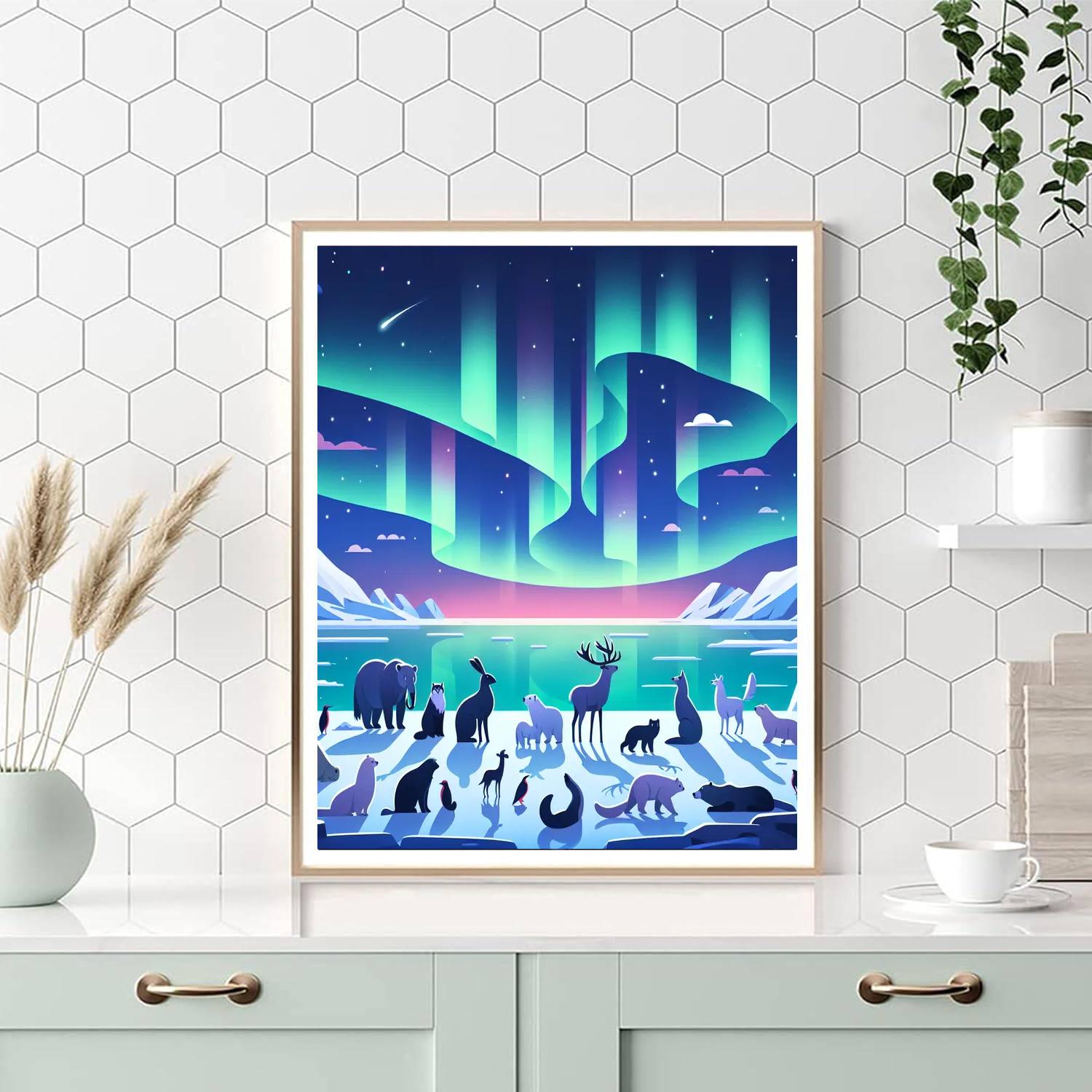 Aurora Animal Gala Painting Number Kit