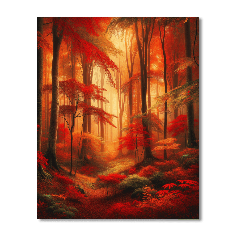 Mystical Autumn Woods Paint By Numbers Art