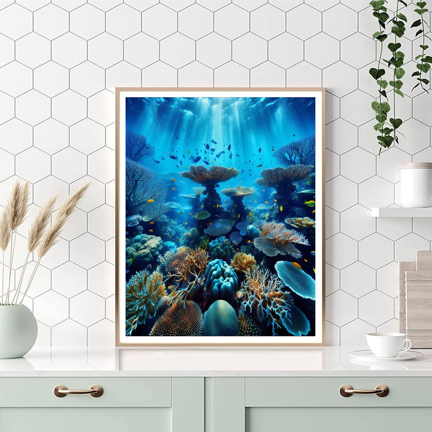 Vibrant Underwater Coral Paint By Numbers